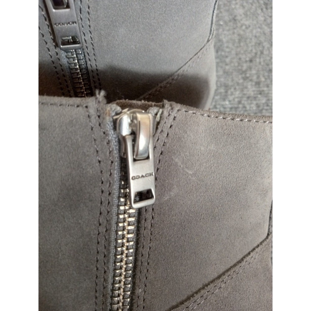 Coach New York Dani Heather Gray Womens Ankle Boot Western Bootie Size 7 Suede - Picture 7 of 16